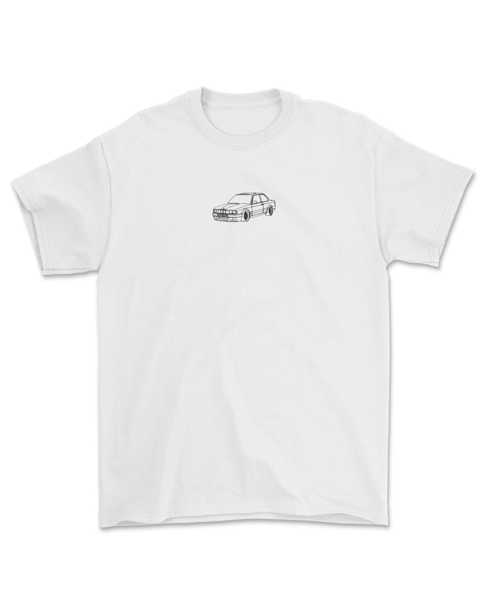 bmw e30 tee white