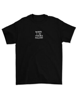 Where i go trouble follows Koszulki dla par 2-pack