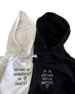 Kocham go/ Ja ją kocham Bluzy dla par 2-pack