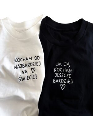 Kocham go/ Ja ją kocham Koszulki dla par 2-pack