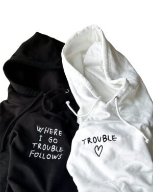 Where i go trouble follows Bluzy dla par 2-pack