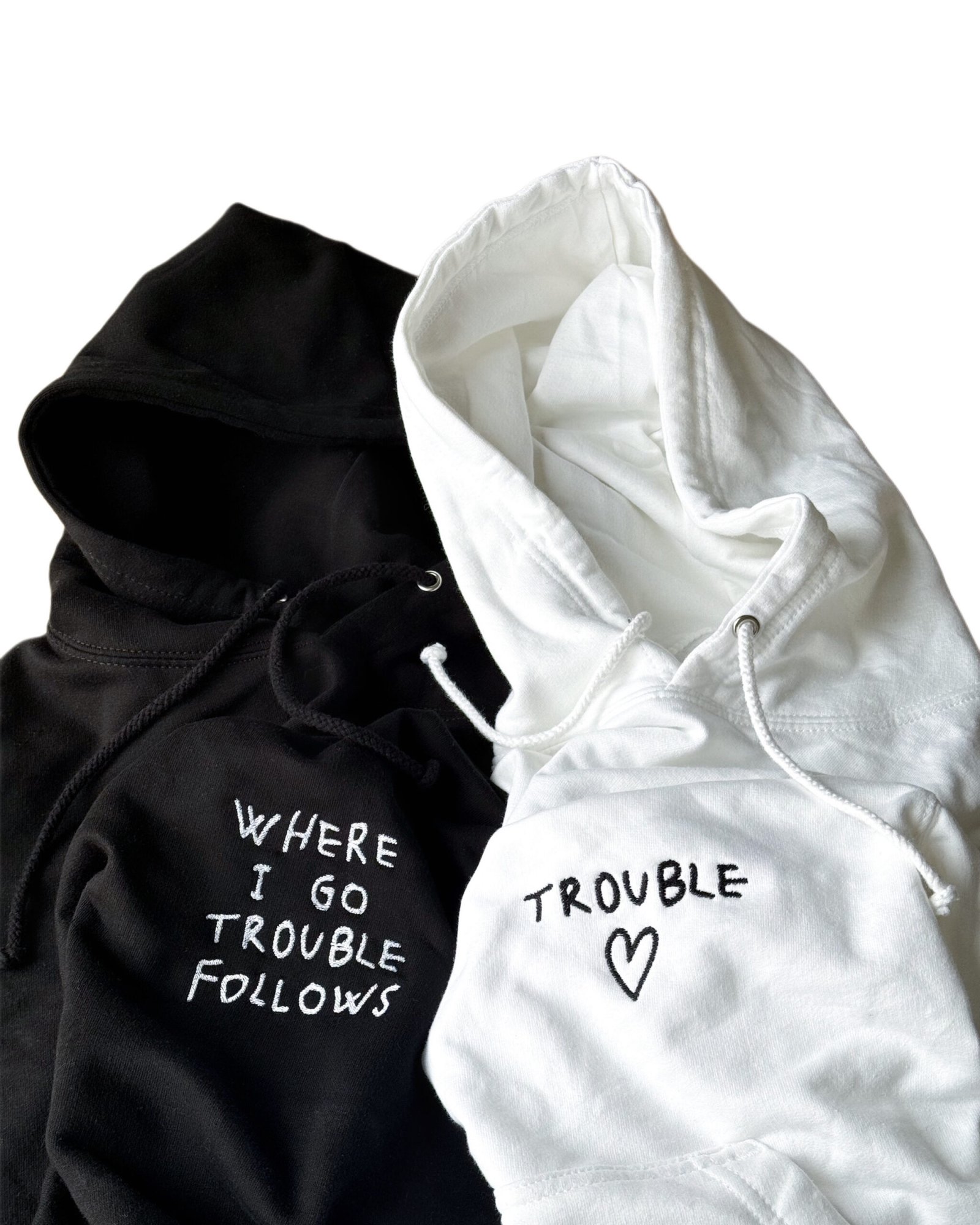 Where i go trouble follows Koszulki dla par 2-pack - obrazek 5