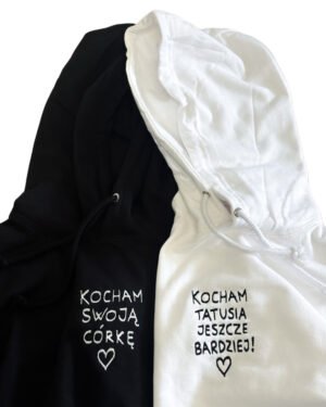 Kocham swoją córkę/ Kocham tatusia Bluzy dla par 2-pack