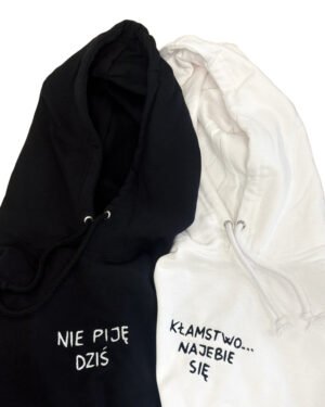 Nie piję dziś/ Kłamstwo... Bluzy dla par 2-pack