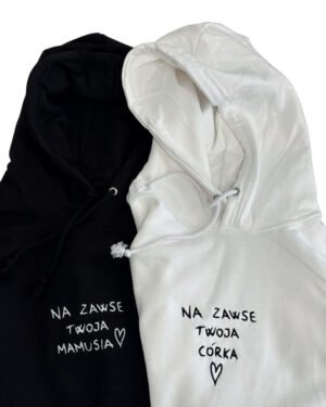 Na zawse twoja mamusia/ twoja córka Bluzy dla par 2-pack