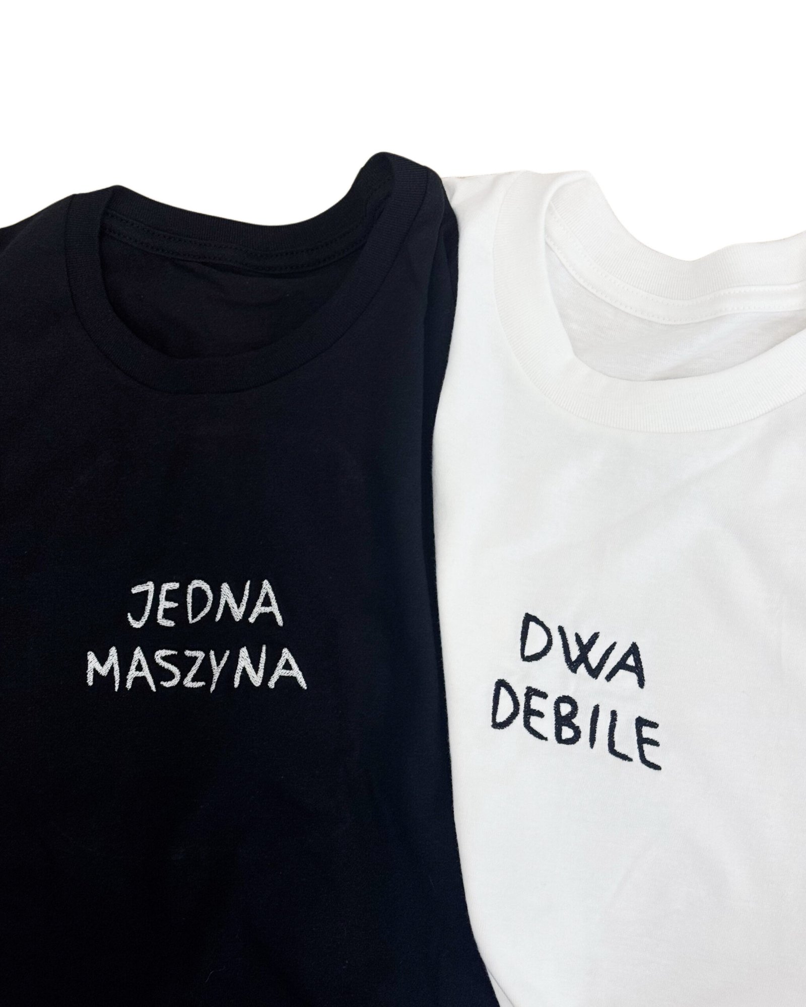 Jedna maszyna/ Dwa debile Koszulki dla par 2-pack