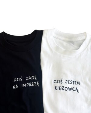 Dziś jadę na imprezę/ Dziś jestem kierowcą Koszulki dla par 2-pack