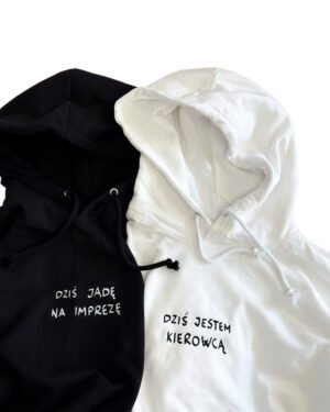 Dziś jadę na imprezę/ Dziś jestem kierowcą Bluzy dla par 2-pack